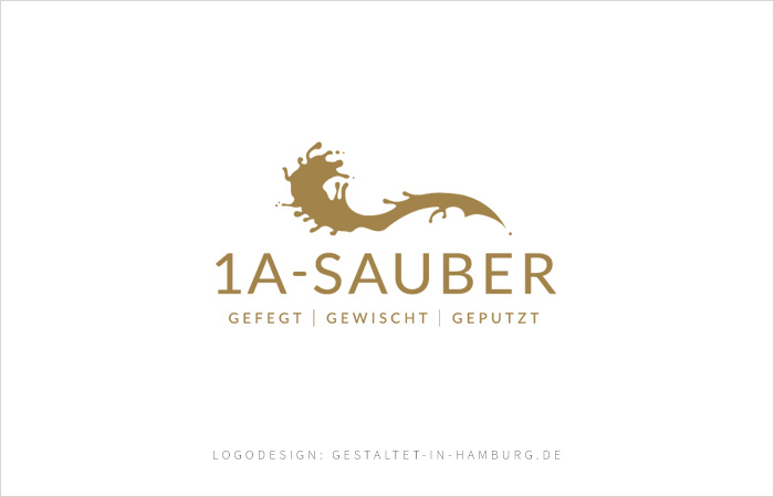 logodesign hamburg 1a-sauber gebäudereinigung