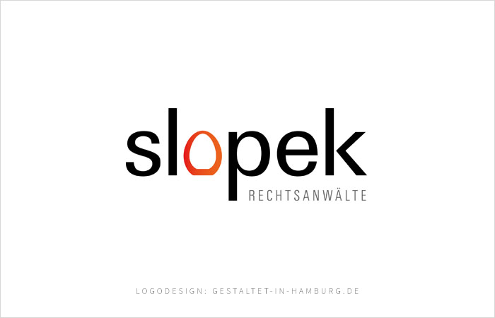 Logodesign slopek Rechtsanwälte