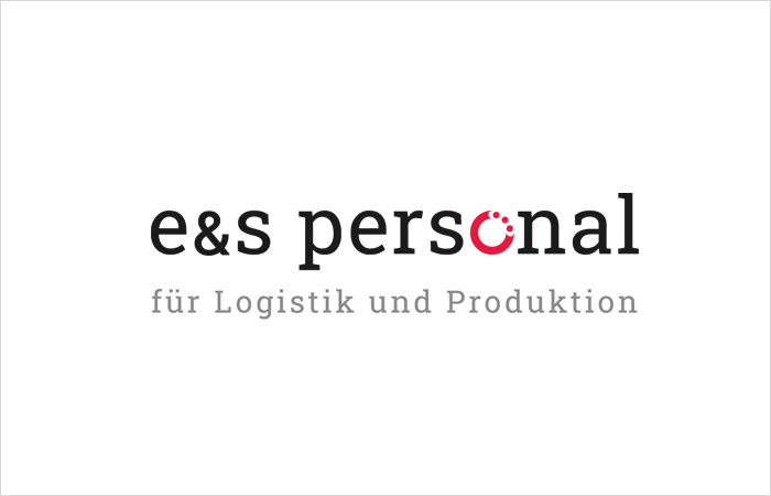 logo e&s personal für logistik und produktion